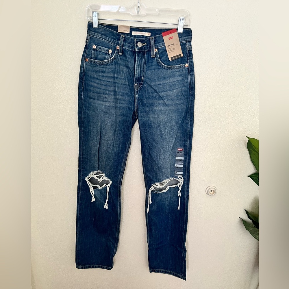 Levi's Low Pro Straight Dark Blue Jeans